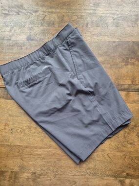 Palm Mens Golf PGC Stretch Performance Shorts Charcoal Gray 34/8